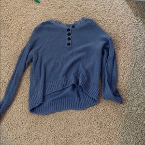 Blue button up shirt